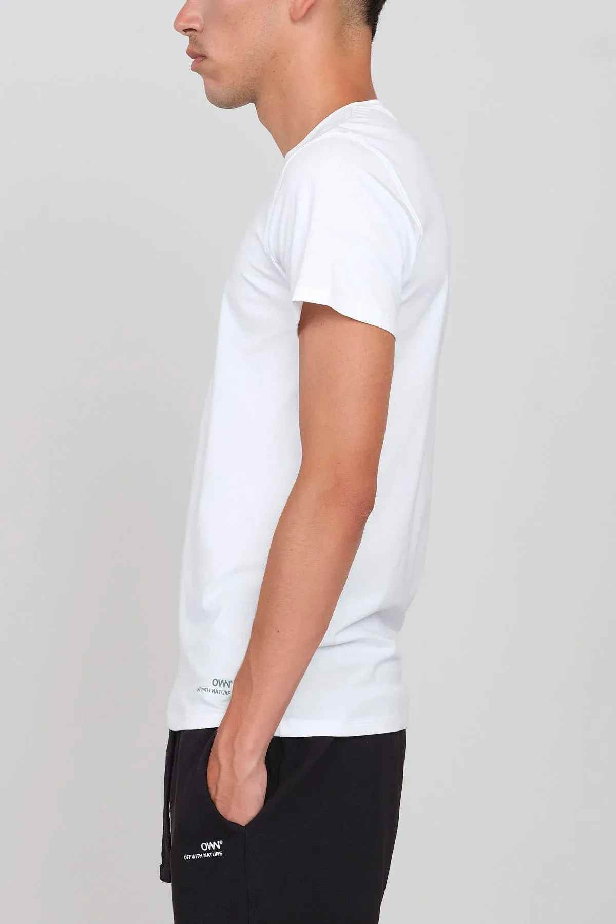 Men's Crewneck Stretch T-Shirt White sold by Ivalo.com product image thumbnail 3