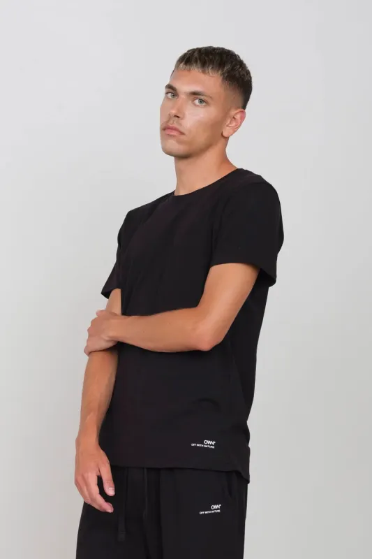 Men's Crewneck Stretch T-Shirt Black sold by Ivalo.com