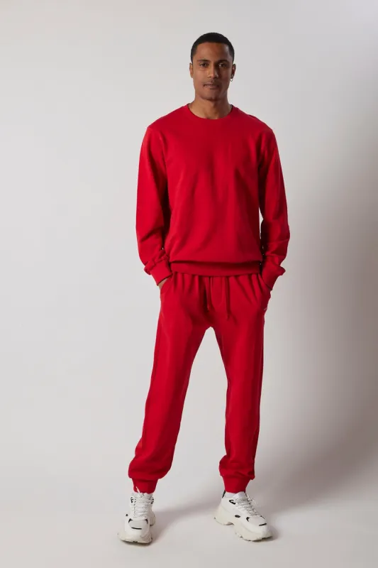 Men's Crewneck Sweatsuit Set Red sold by Ivalo.com