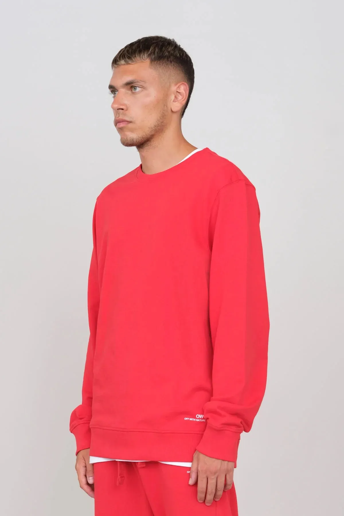 Men's Crewneck Sweatshirt Red sold by Ivalo.com