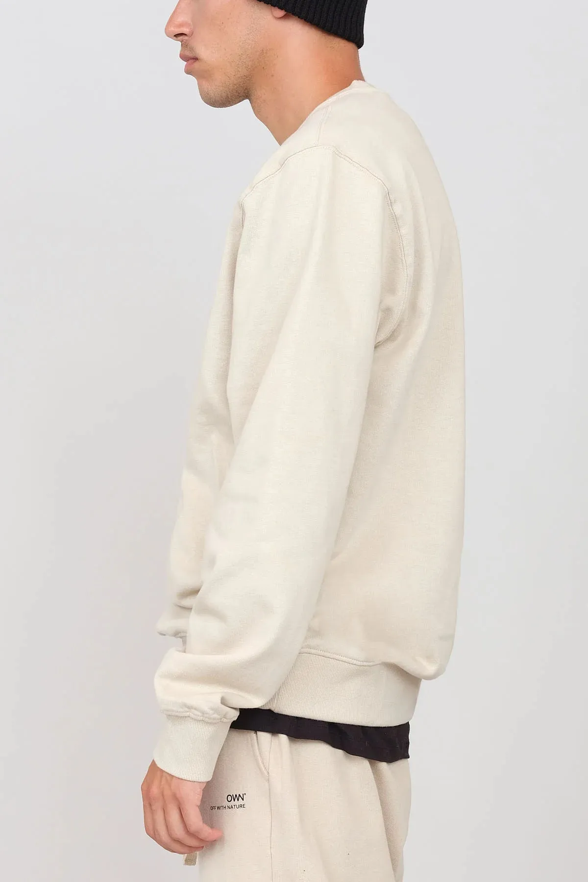 Men's Crewneck Sweatshirt Ecru sold by Ivalo.com product image thumbnail 3