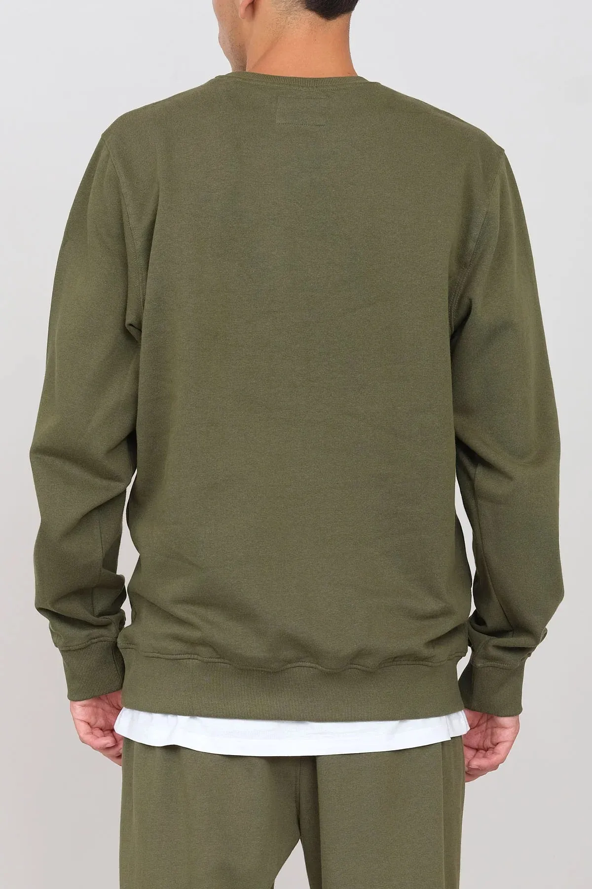 Men's Crewneck Sweatshirt Military Green sold by Ivalo.com product image thumbnail 4