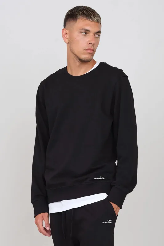 Men's Crewneck Sweatshirt Black sold by Ivalo.com