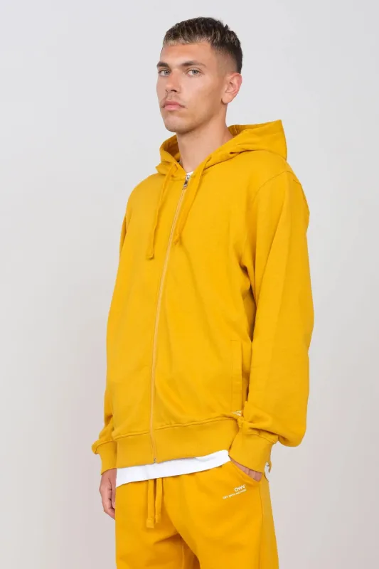 Gauzed Hoodie With A Zipper Ochre sold by Ivalo.com