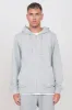 Gauzed Hoodie With A Zipper Grey sold by Ivalo.com