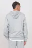 Gauzed Hoodie With A Zipper Grey sold by Ivalo.com