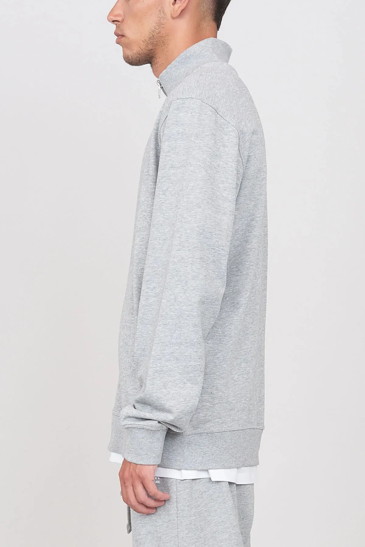 Gauze Sweatshirt With A Zipper Grey sold by Ivalo.com product image thumbnail 4