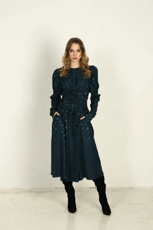 Grace Dress Emerald made by Ivalo.com