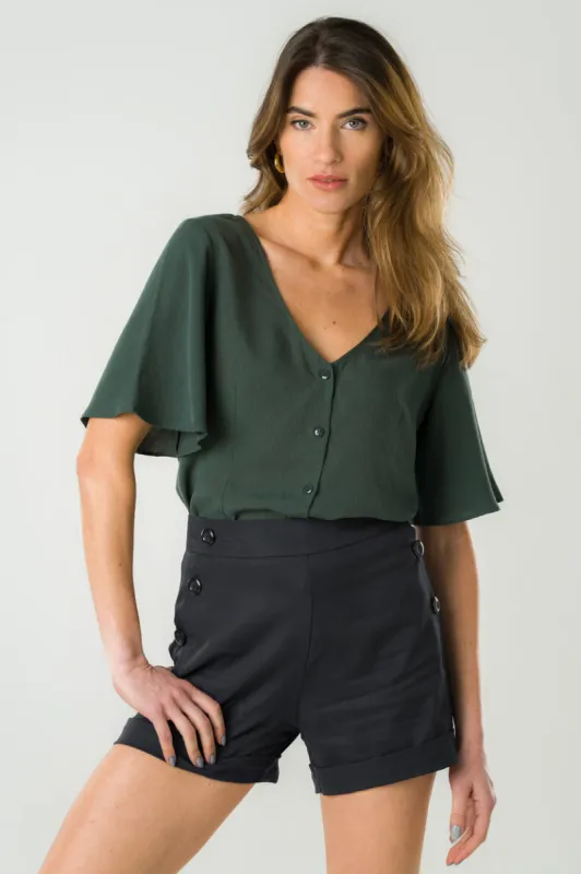 Reversible Blouse Deep Green sold by Ivalo.com