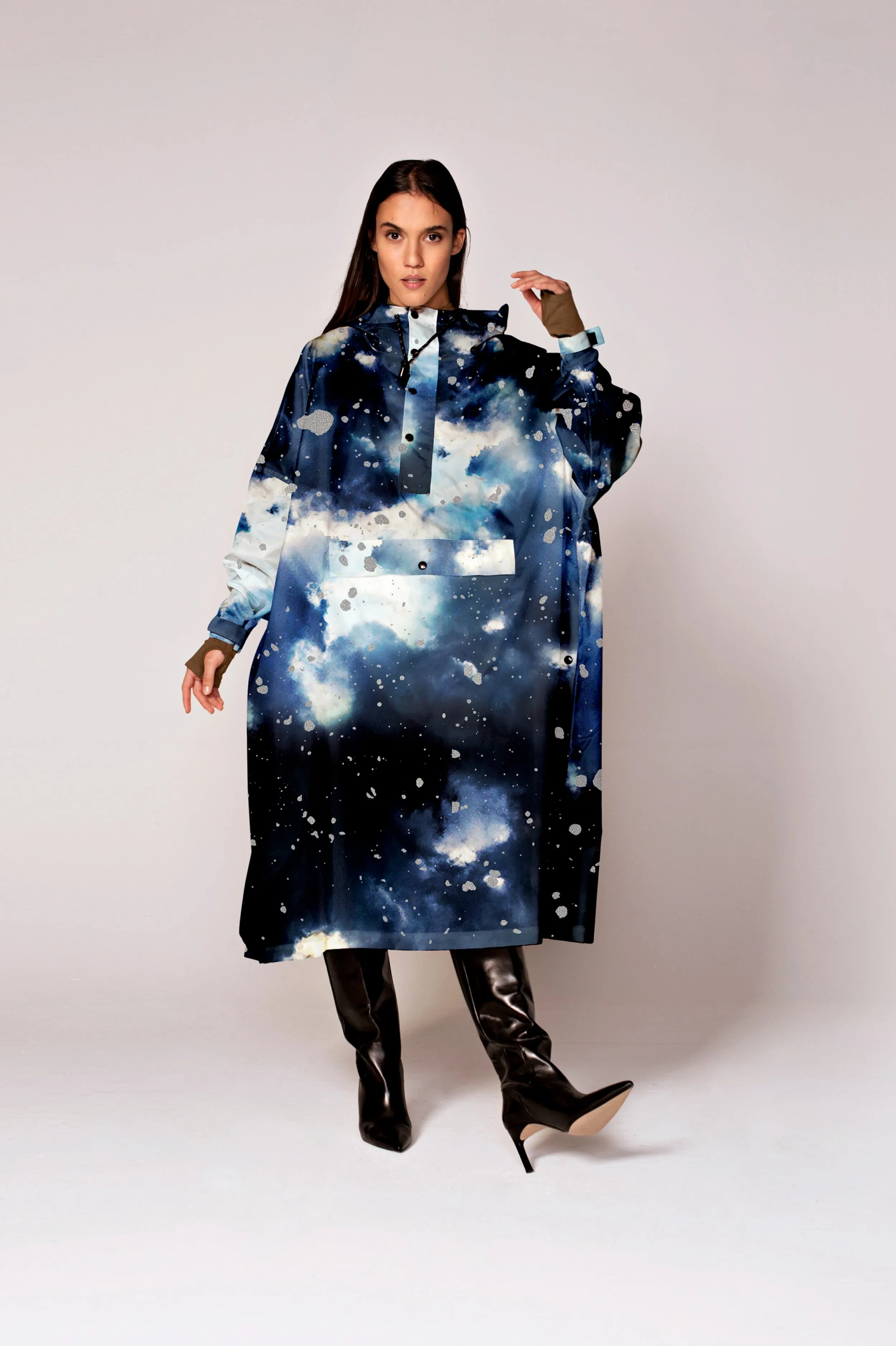Starry Night Rain Poncho sold by Ivalo.com