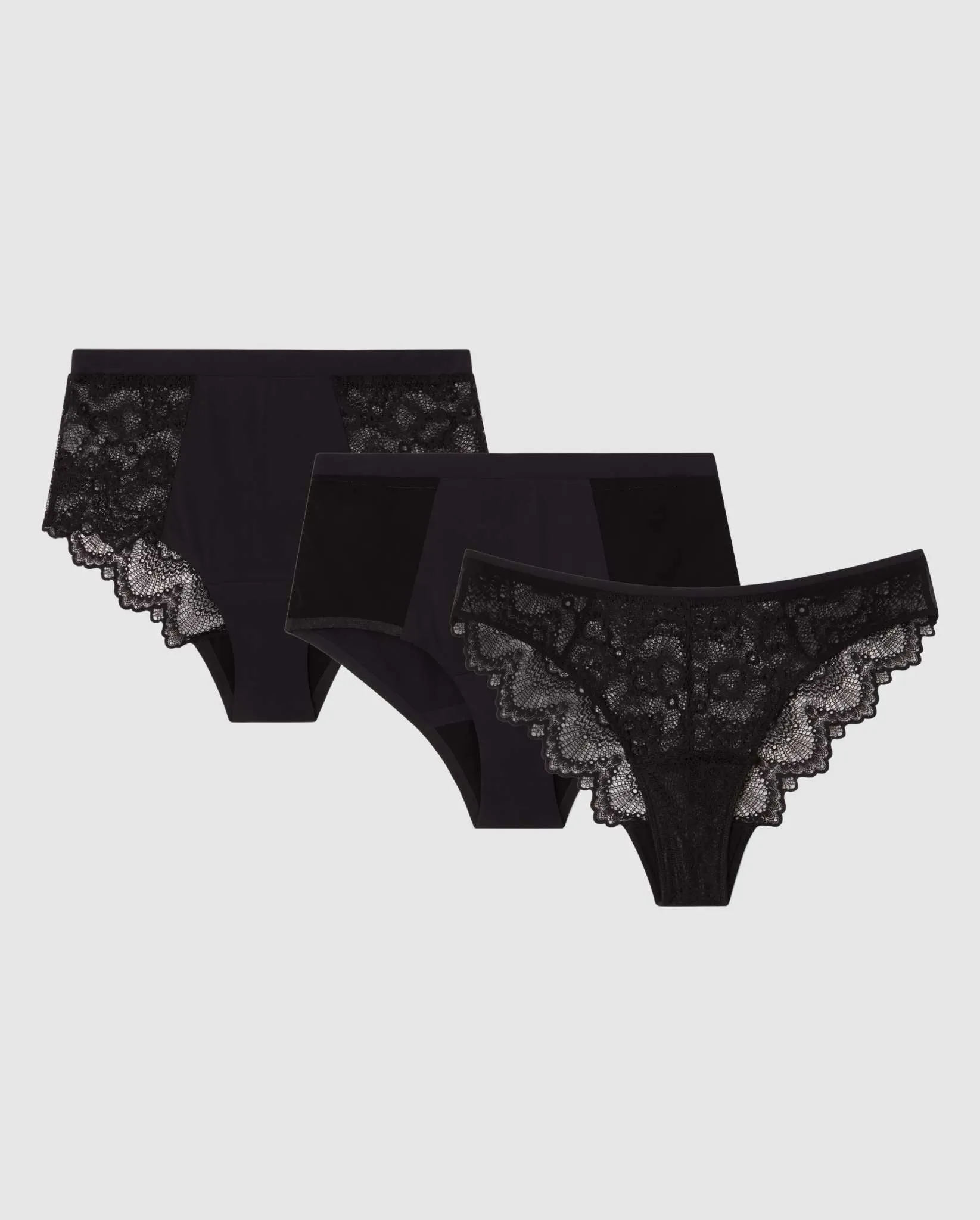 Period Panties Mix 3-Pack Black sold by Ivalo.com