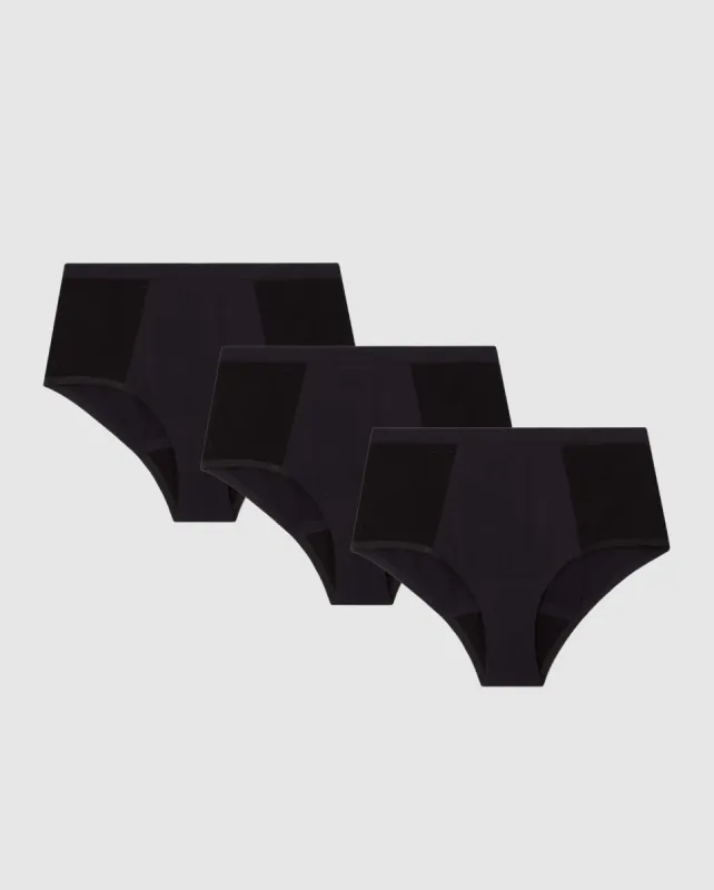 Heavy Flow Period Underpants 3-Pack Black sold by Ivalo.com