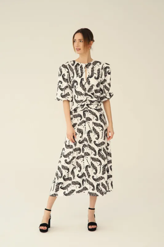 Layla White Paisley Dress sold by Ivalo.com