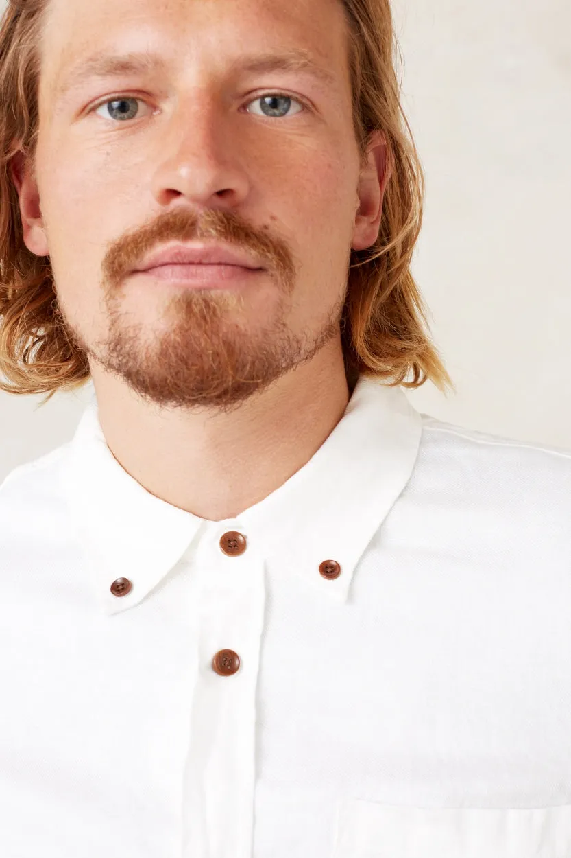 Enda Pocket Shirt Optical White Linen sold by Ivalo.com product image thumbnail 5