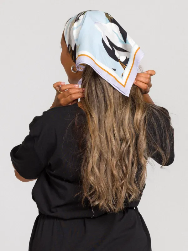 Scarf Flowertile Blue sold by Ivalo.com