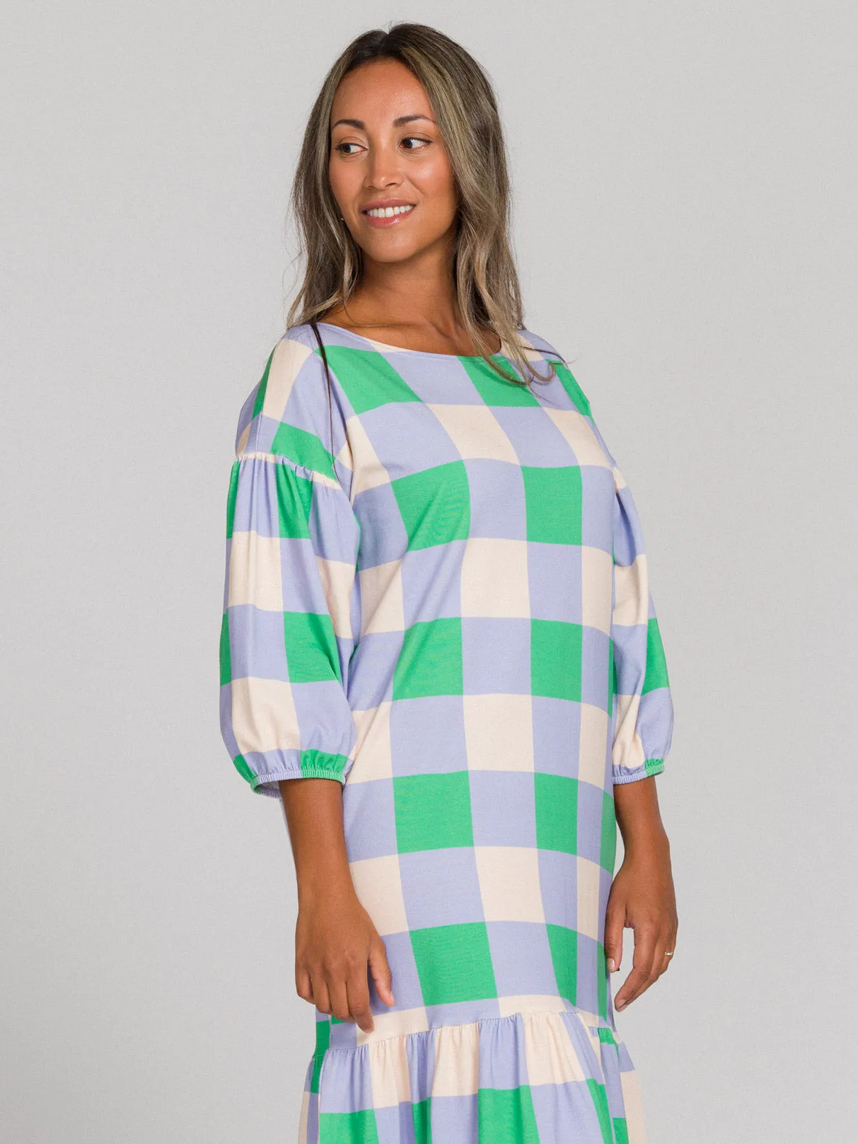 Niki Dress Xadrez Lavender sold by Ivalo.com product image thumbnail 4