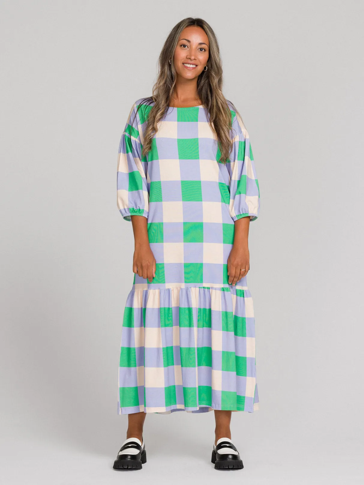 Niki Dress Xadrez Lavender sold by Ivalo.com product image thumbnail 3