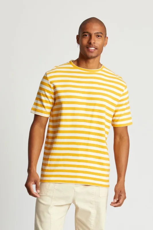 Kin Sweat Tee Organic Cotton Amber Stripe sold by Ivalo.com