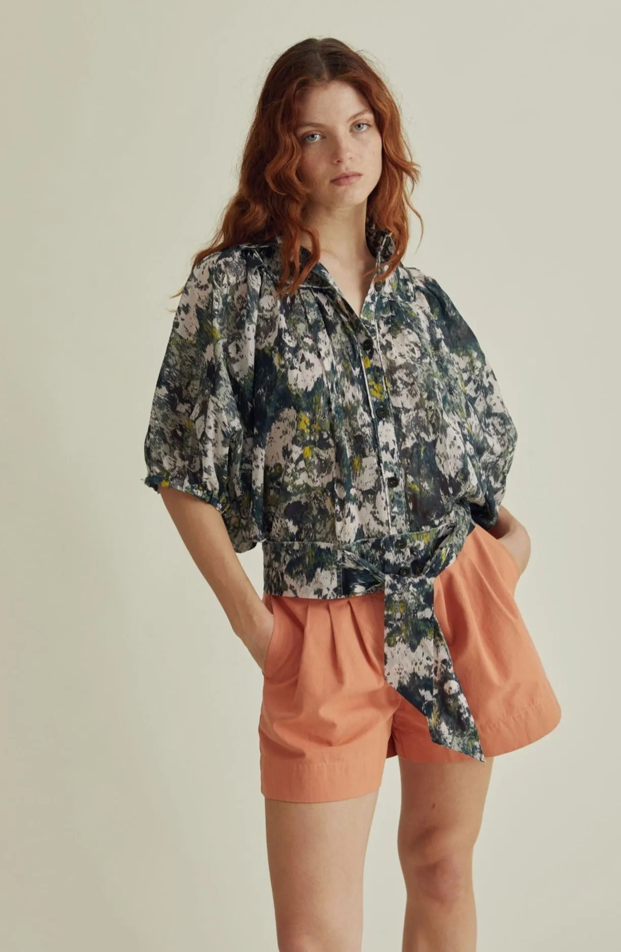 Magic Organic Cotton Blouse Teal Green sold by Ivalo.com