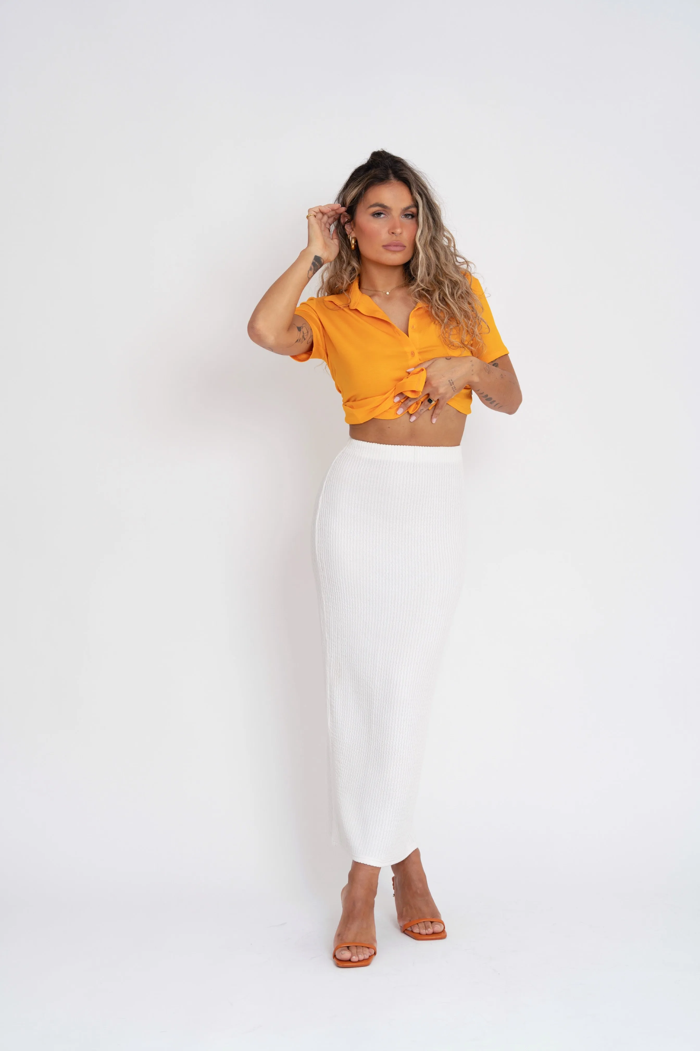 Alice Short Sleeve Shirt Orange sold by Ivalo.com product image thumbnail 3