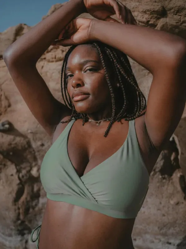 Istana Draped Bikini Top Army sold by Ivalo.com