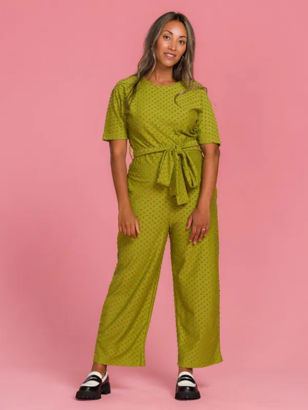 Manuela Jumpsuit Olive Dot sold by Ivalo.com