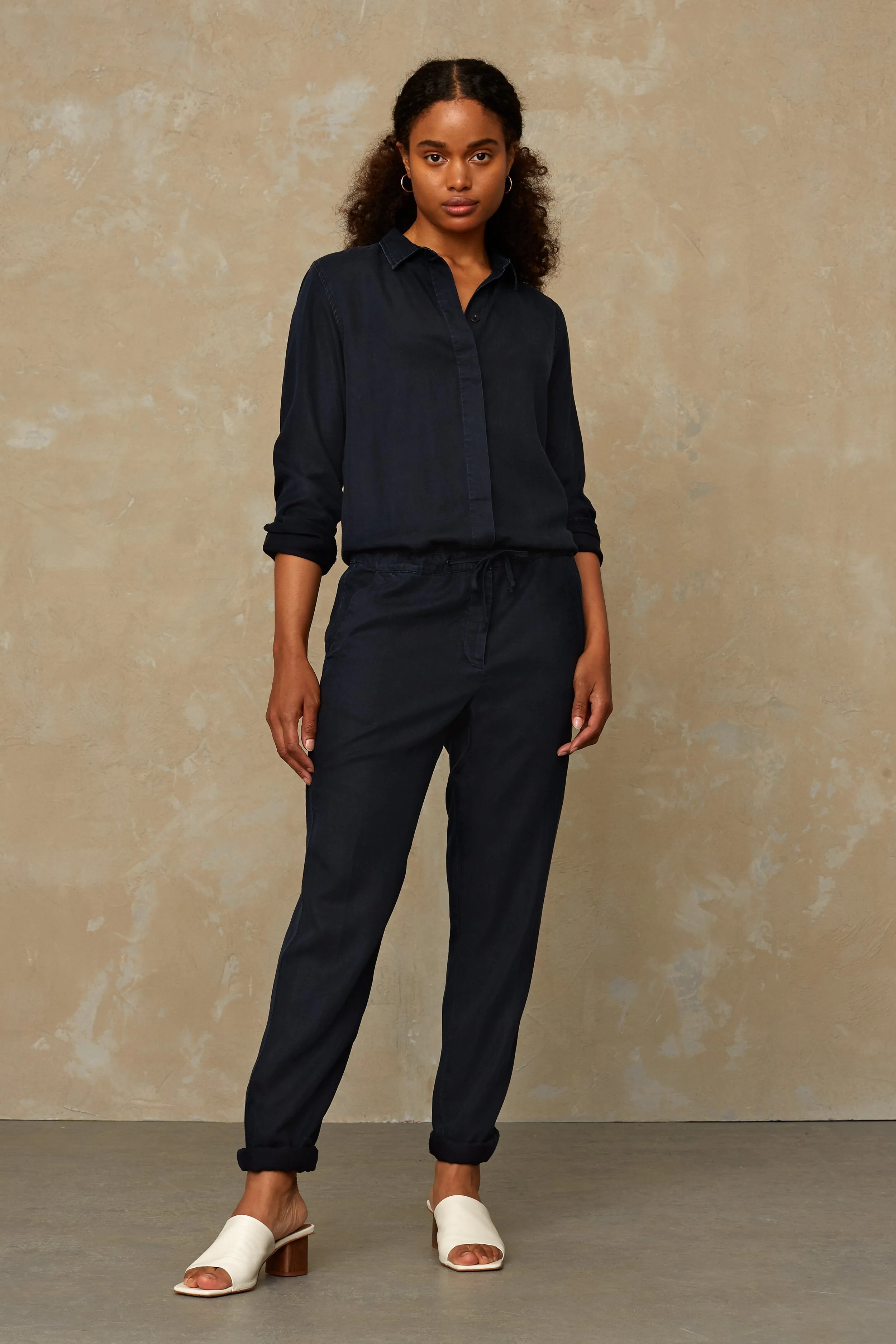 Stephanie Jumpsuit Blue Black sold by Ivalo.com