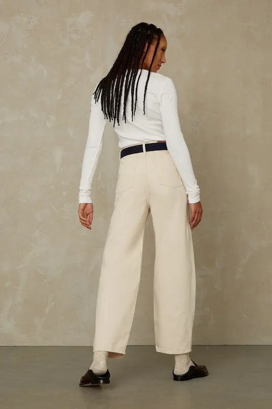 Leila Balloon Jeans Clean Recycled Ecru sold by Ivalo.com product image thumbnail 2