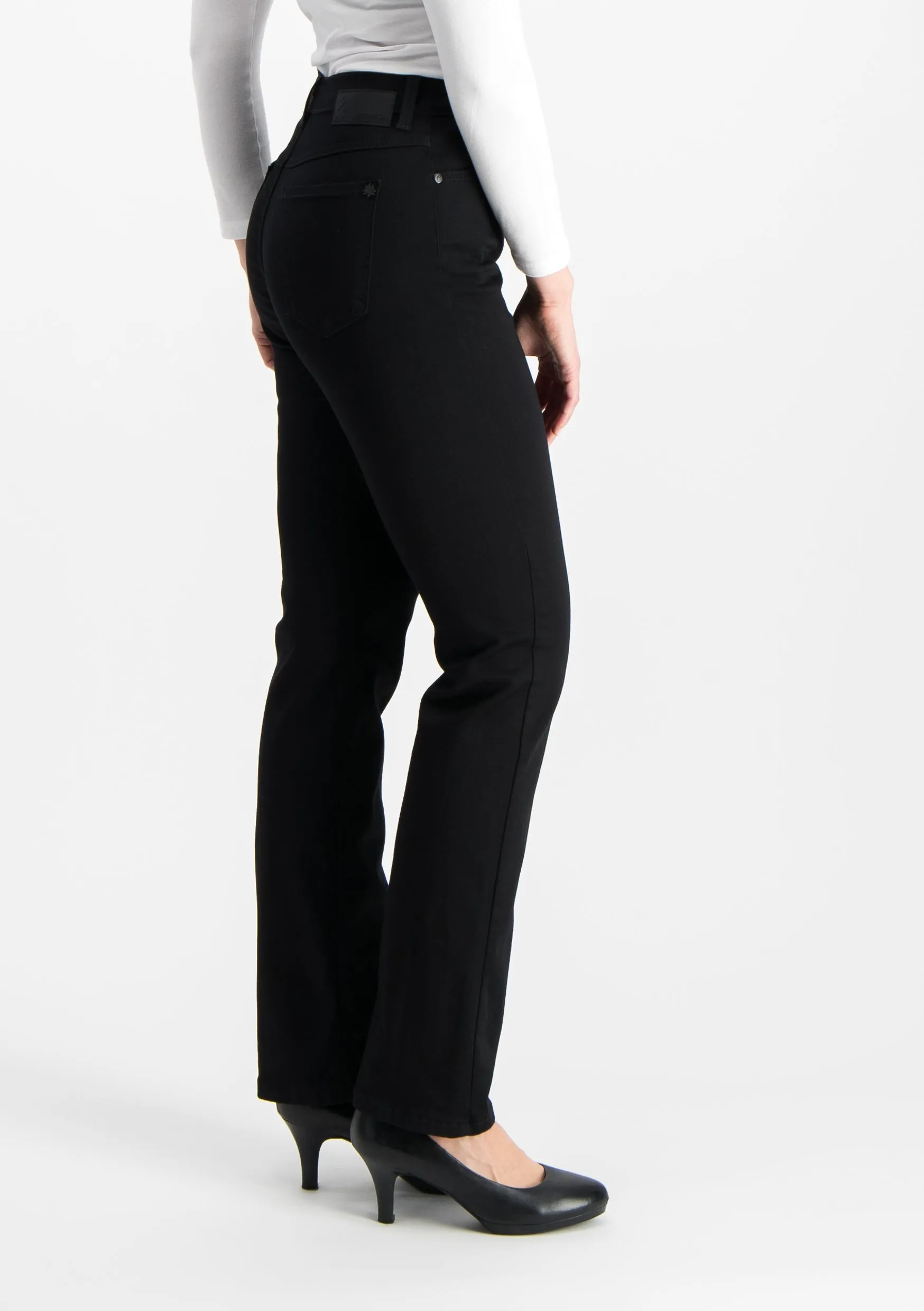 Caramel High Waist Super Stretch Satin Jeans Black sold by Ivalo.com product image thumbnail 5