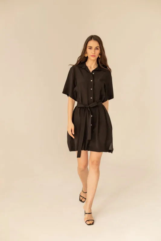 Soleil Silk Dress Black sold by Ivalo.com
