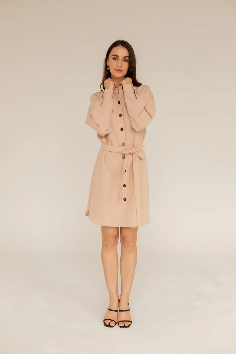 Shirt Dress Light Beige sold by Ivalo.com product image thumbnail 2