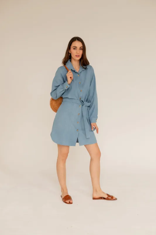 Shirt Dress Light Denim sold by Ivalo.com