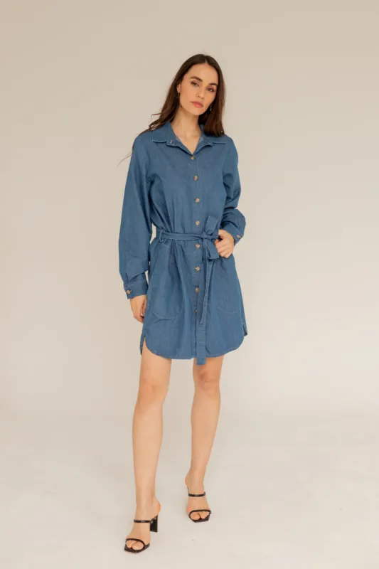 Denim Shirt Dress sold by Ivalo.com