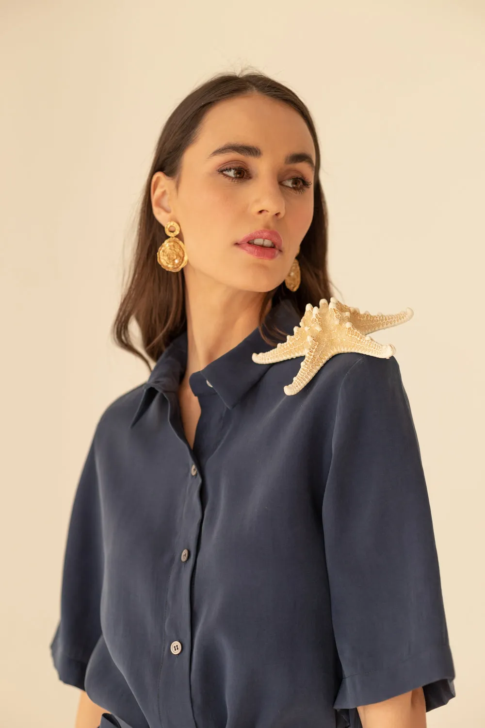 Soleil Cupro Dress Navy Blue sold by Ivalo.com product image thumbnail 4