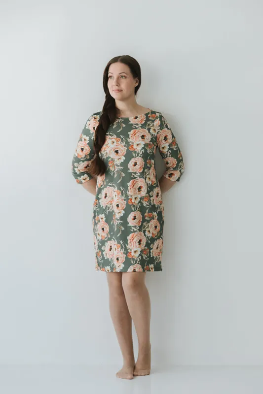 Boxy Tunic Villiruusu Sage Green sold by Ivalo.com