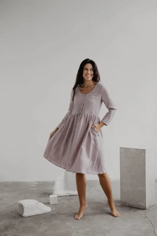 Lapland Mid Length Linen Dress sold by Ivalo.com