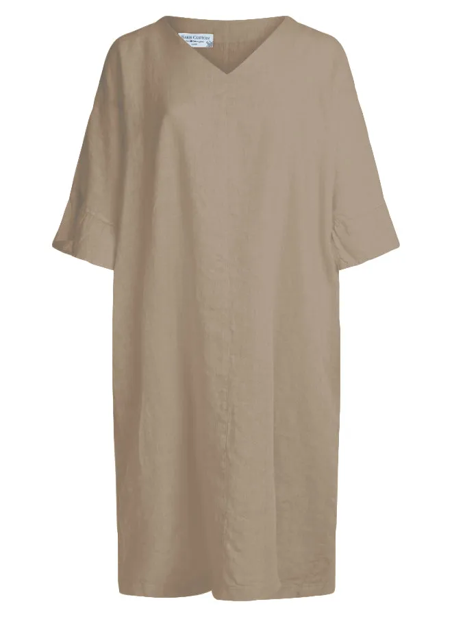 Loose Fit Ruffled Sleeves Linen Dress sold by Ivalo.com product image thumbnail 5