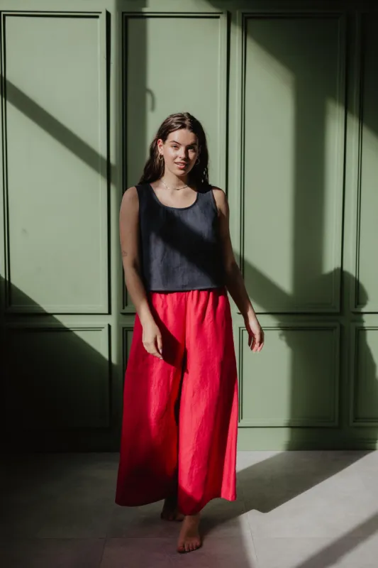 Isabella Wide Linen Pants sold by Ivalo.com