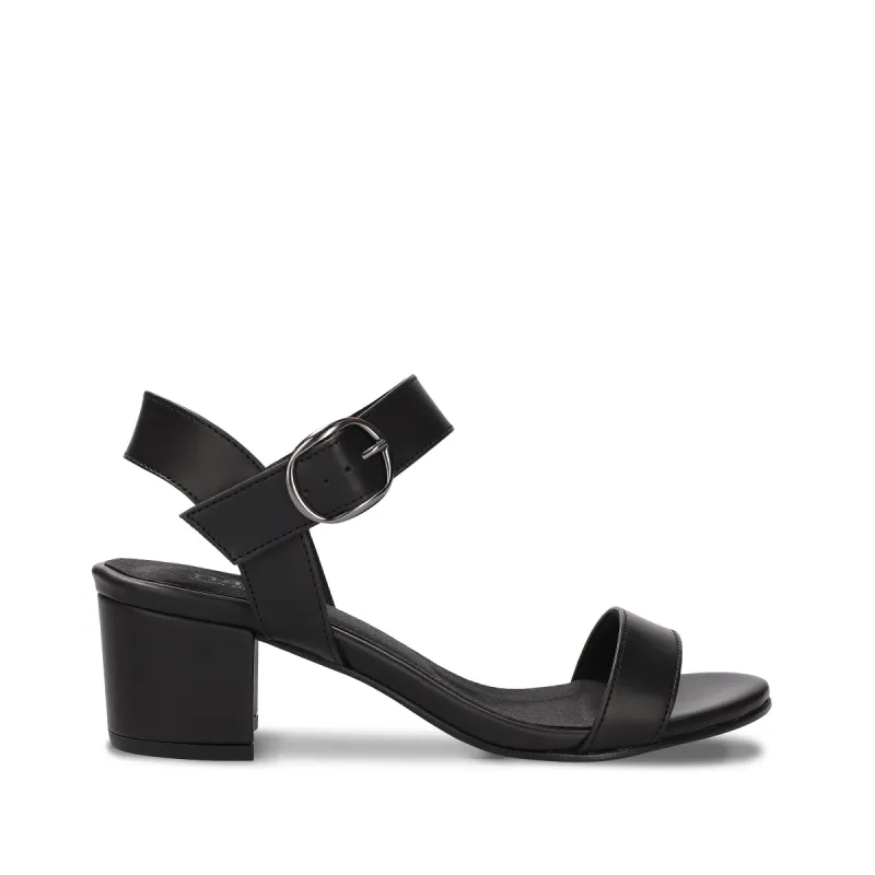 Zinnia Black Vegan Heeled Sandals sold by Ivalo.com