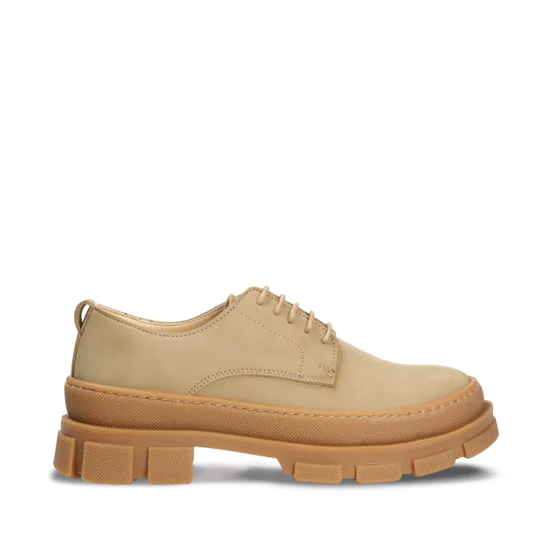Arum Beige Chunky Derby Vegan Shoes sold by Ivalo.com