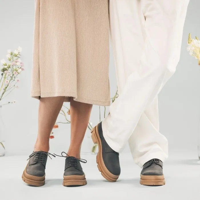 Arum Grey Chunky Derby Vegan Shoes sold by Ivalo.com product image thumbnail 2