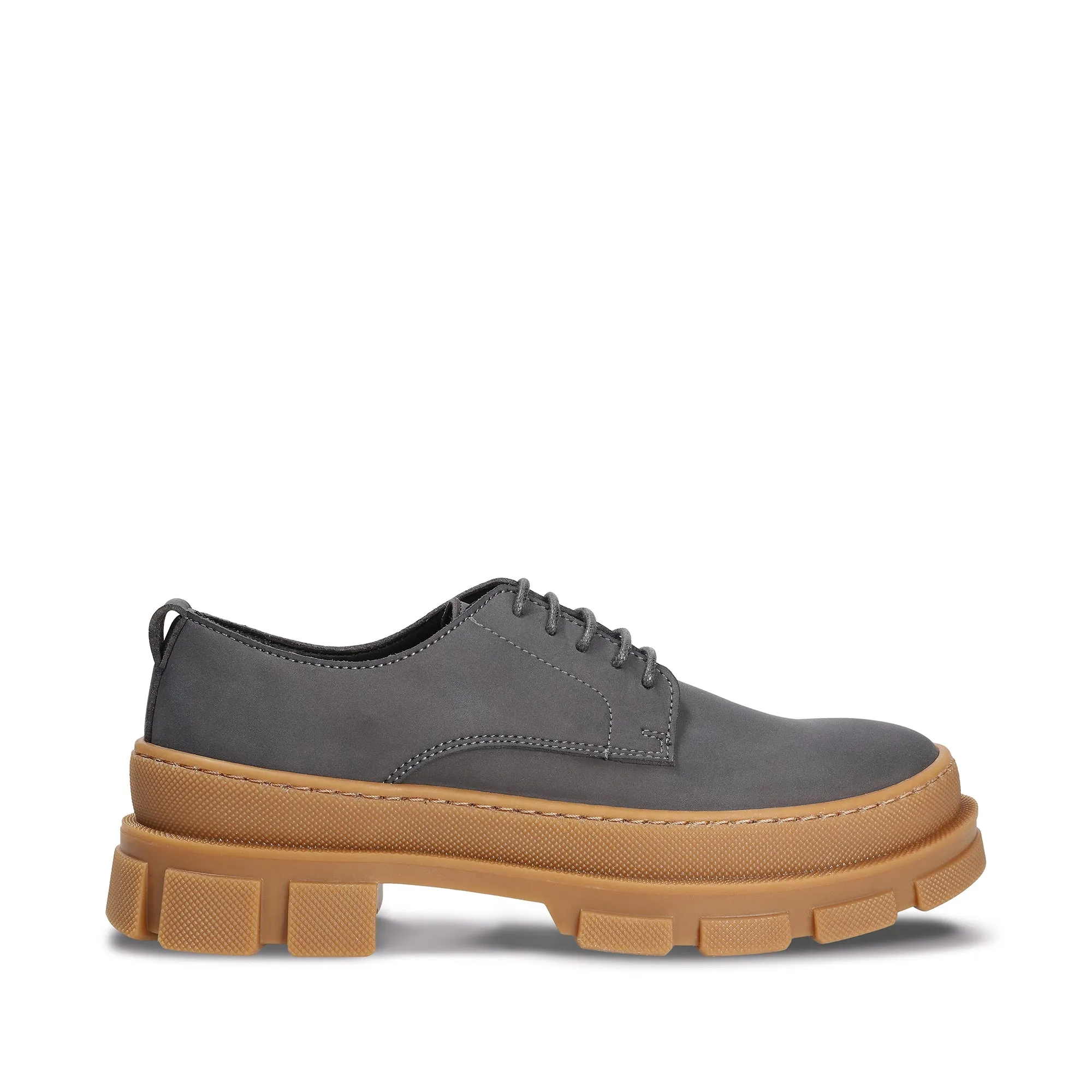 Arum Grey Chunky Derby Vegan Shoes sold by Ivalo.com