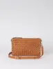 Lexi Cognac Woven Classic Leather sold by Ivalo.com