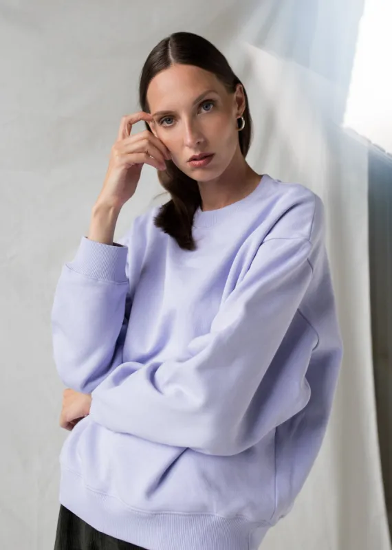 Naila Oversized Sweatshirt Lilac sold by Ivalo.com