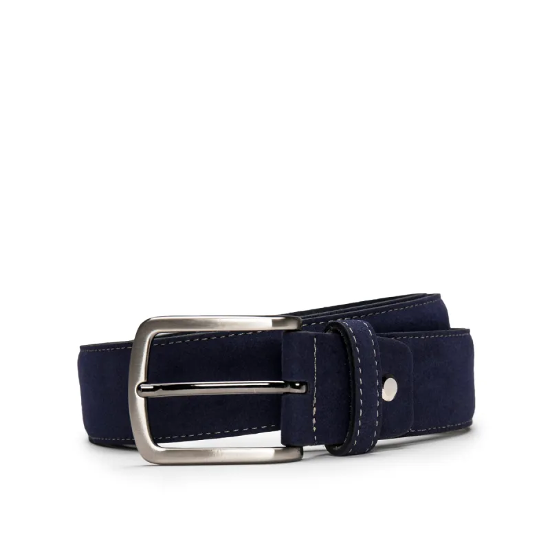 Gava Microfiber Men’s Blue Vegan Belt sold by Ivalo.com