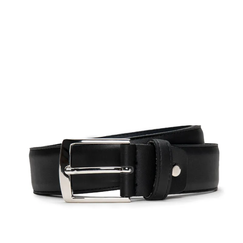 Begur Microfiber Men’s Black Vegan Belt sold by Ivalo.com