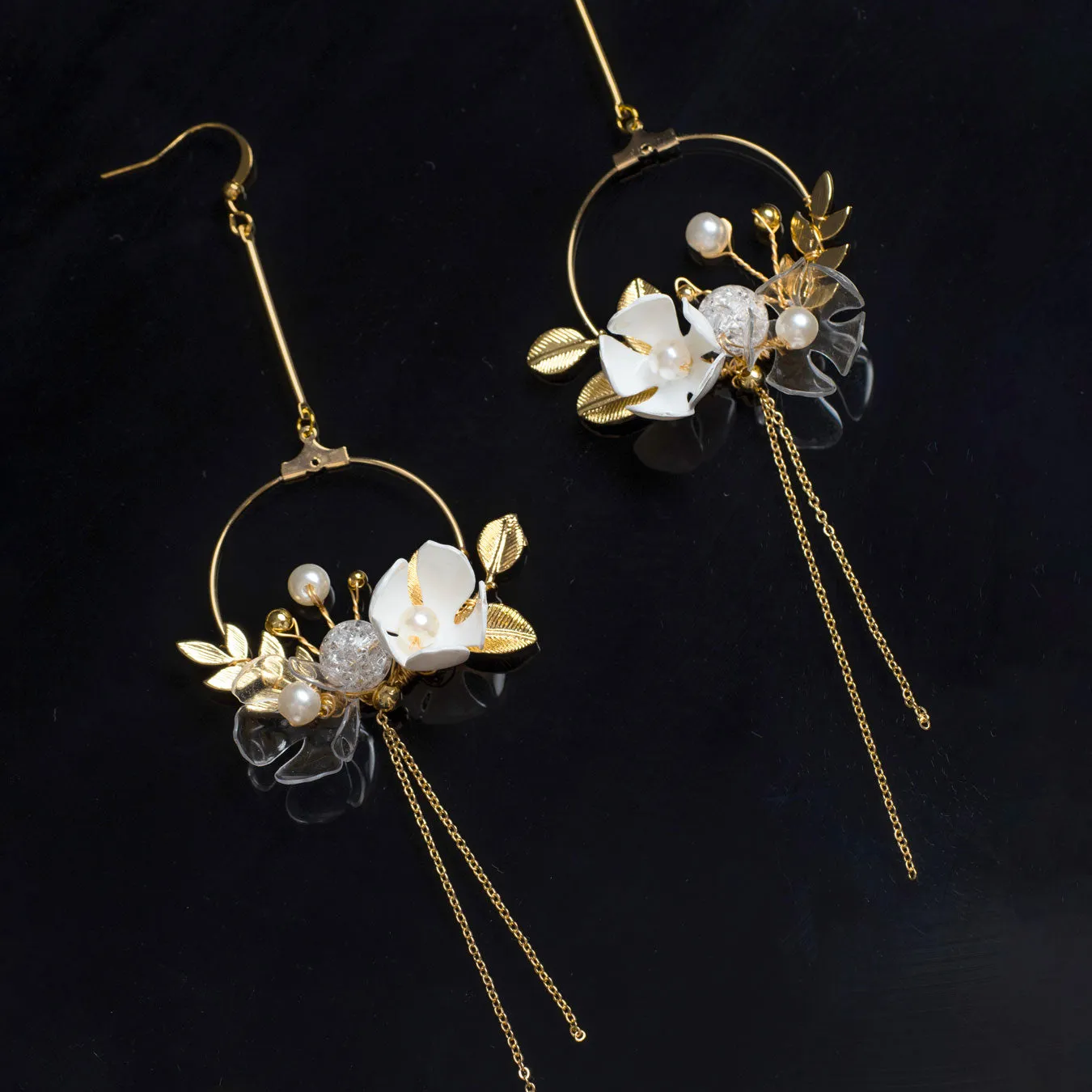 Floral Garland Drip Earrings sold by Ivalo.com product image thumbnail 3