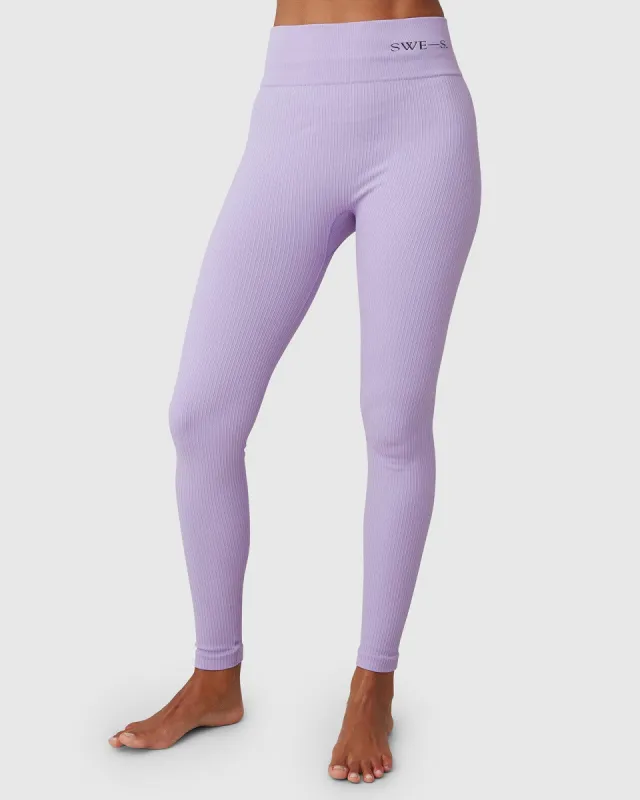 Tyra Rib Leggings Lavender sold by Ivalo.com