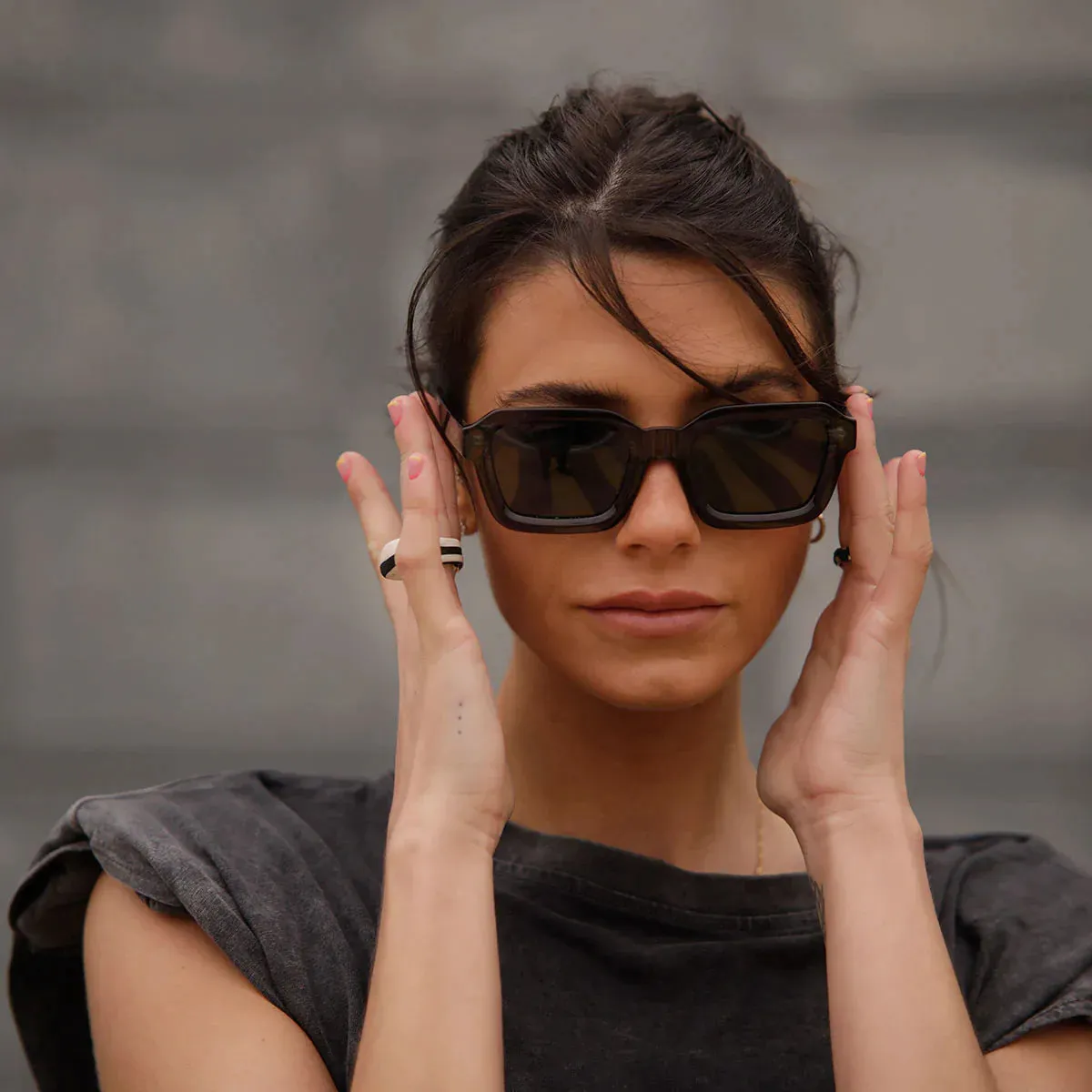 Nayah Sunglasses Fog Olive sold by Ivalo.com product image thumbnail 2