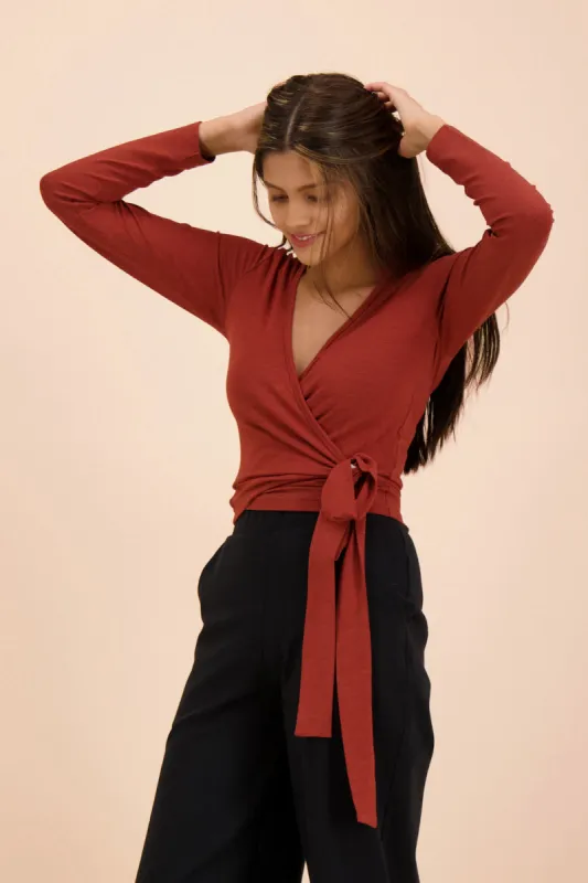 Wrap Top Rosewood sold by Ivalo.com